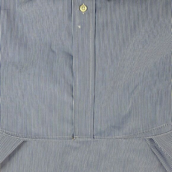 Lauren Ralph Lauren Dress Shirt‎ 18 34/35 Blue Pinstripe Long Sleeve Button Down - Picture 12 of 12